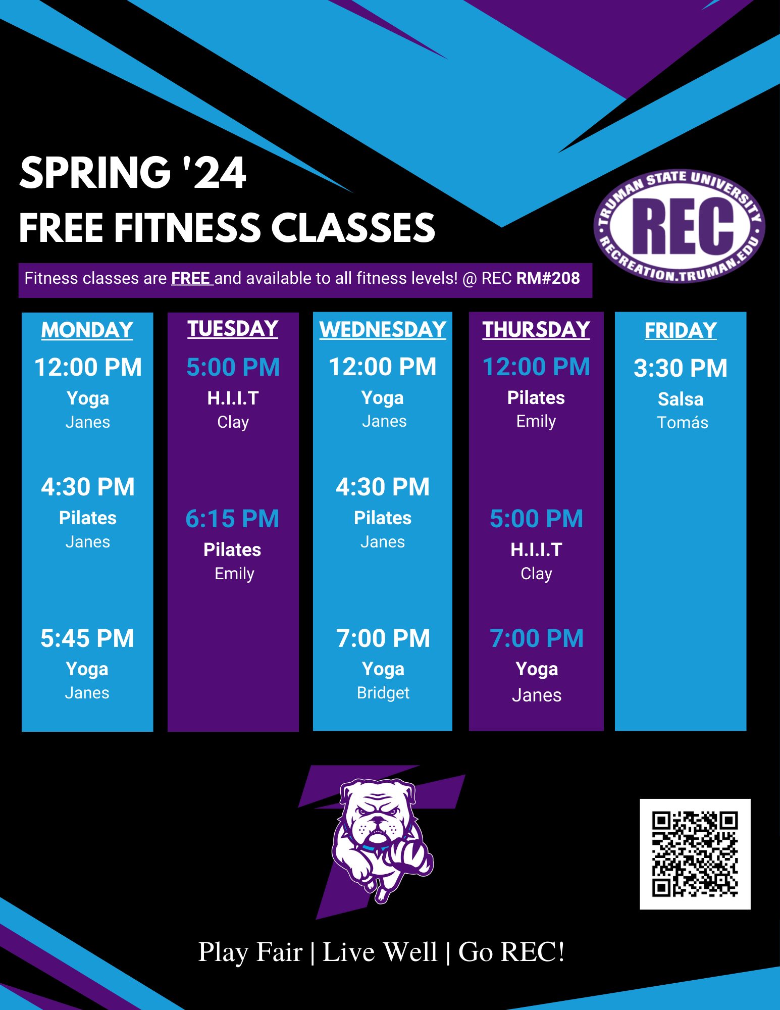 Spring 24 Fitness Classes