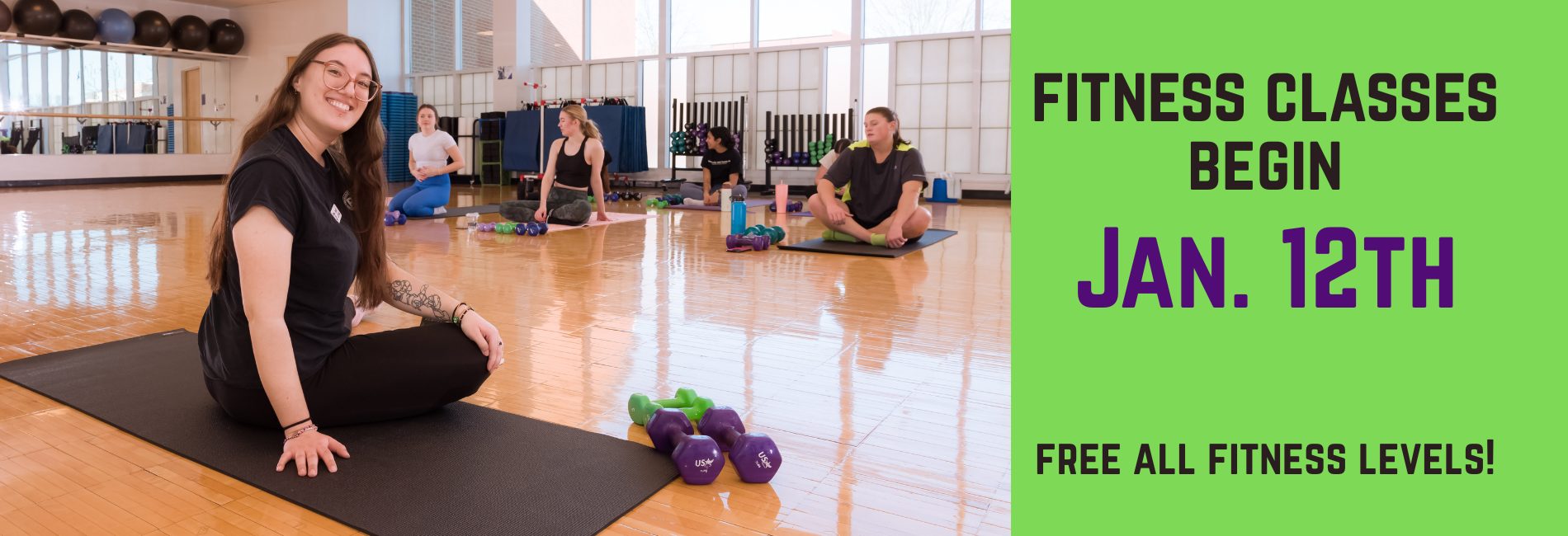 Fitness Classes Begin Jan. 12