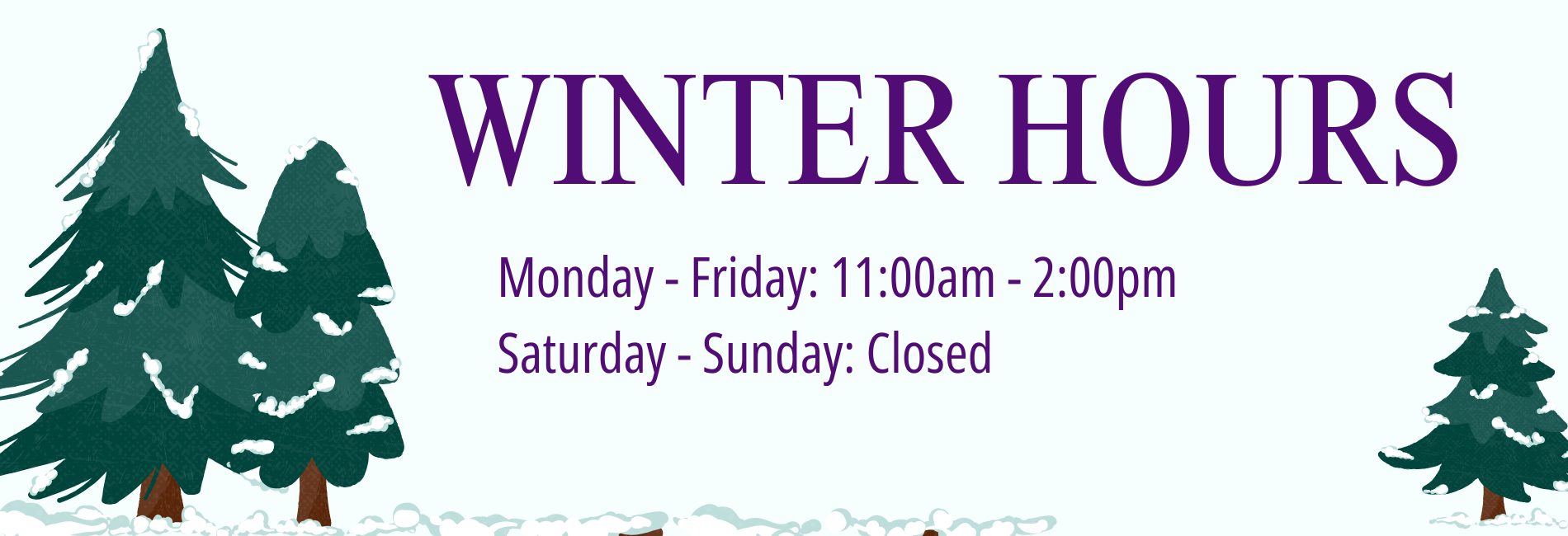 Winter Break Hours 
